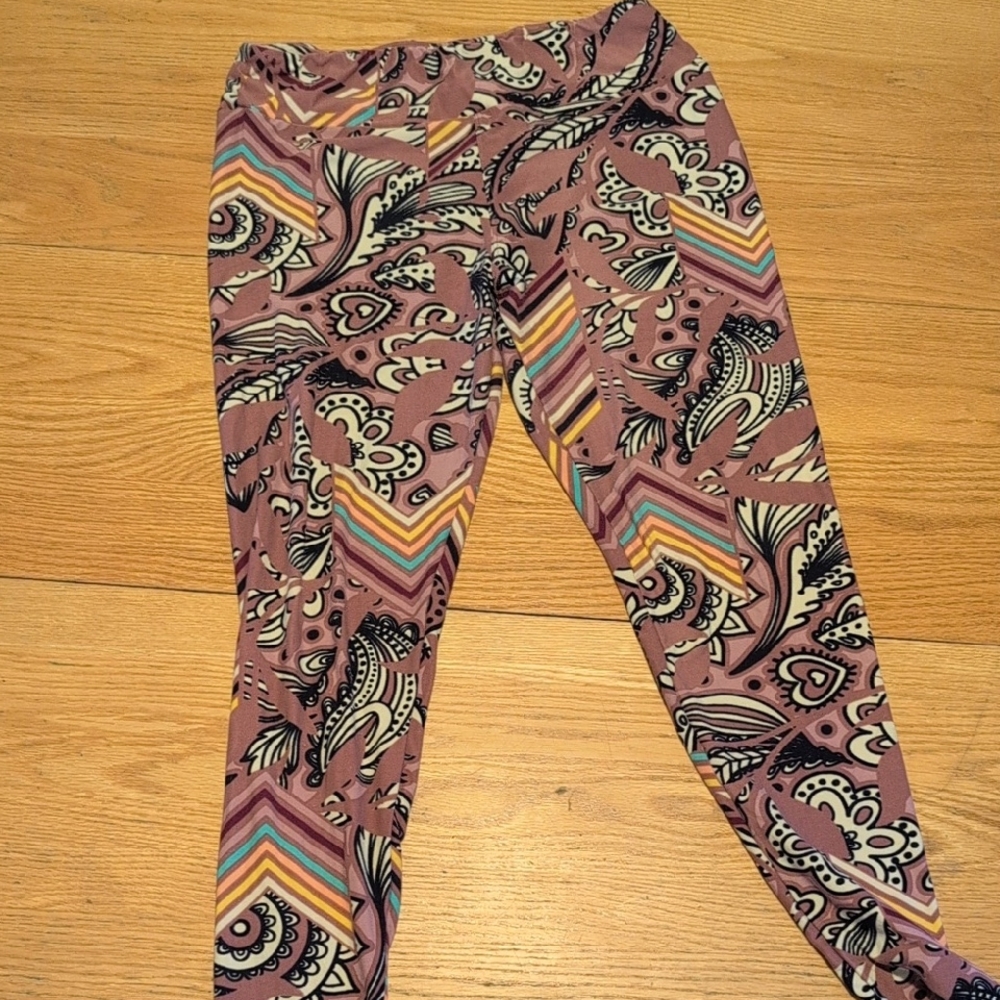 LuLaRoe Multicolor Patterned Leggings
